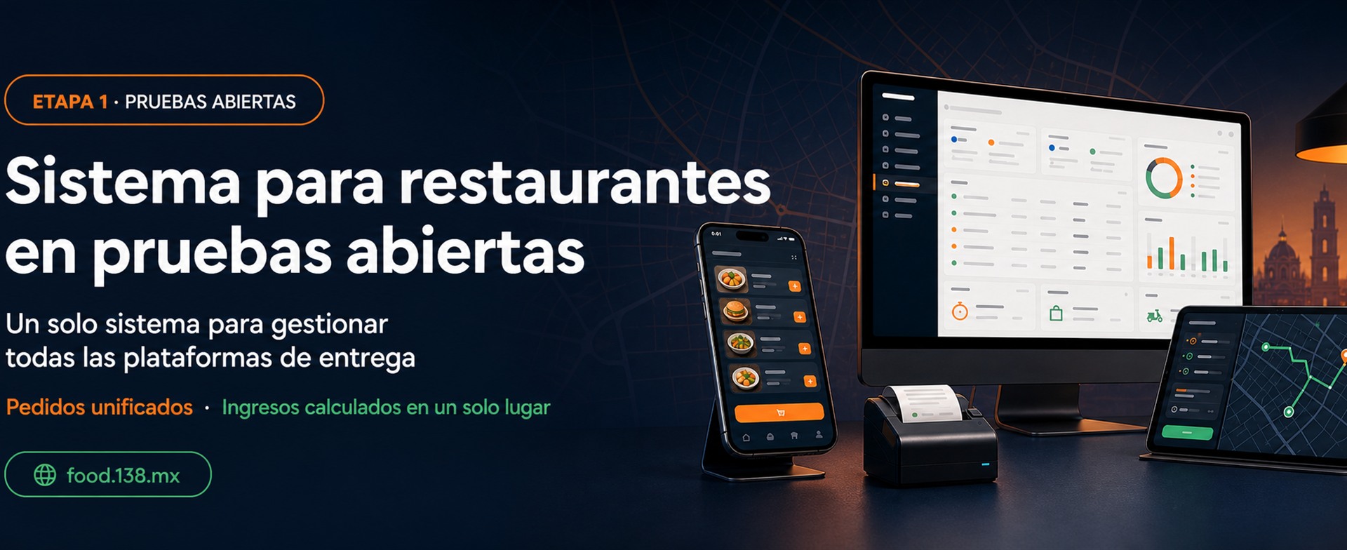 Pruebas abiertas del sistema para restaurantes
